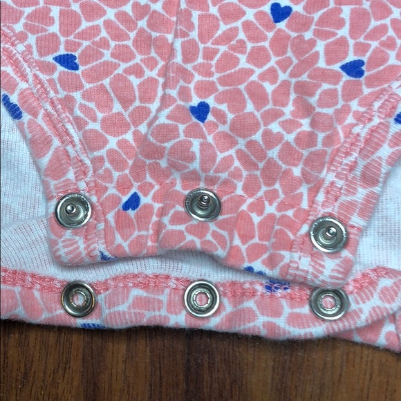 Carter’s Blue Heart Onesie Pink Blue