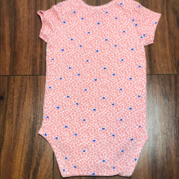 Carter’s Blue Heart Onesie Pink Blue