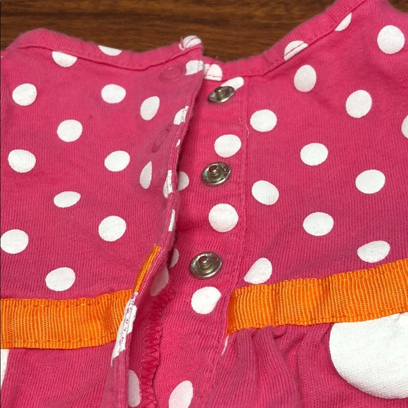 Carter’s Pink Romper With White Polka Dots