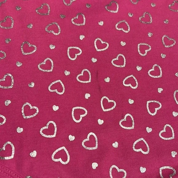 Garanimals Pink & Silver Heart Onesie Bodysuit