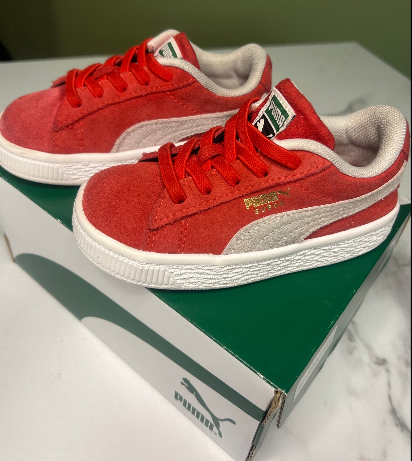 Puma Suede Classic XXI Sneakers (Red or Blue Color Options) 7C