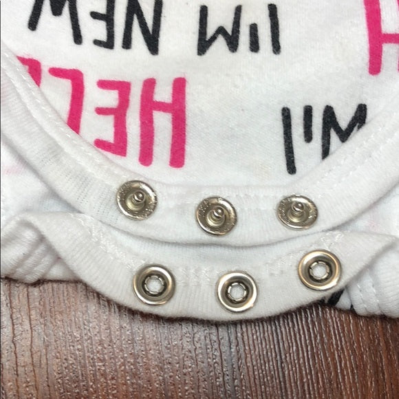 Mini B Hello Onesie Bodysuits (2 Piece)