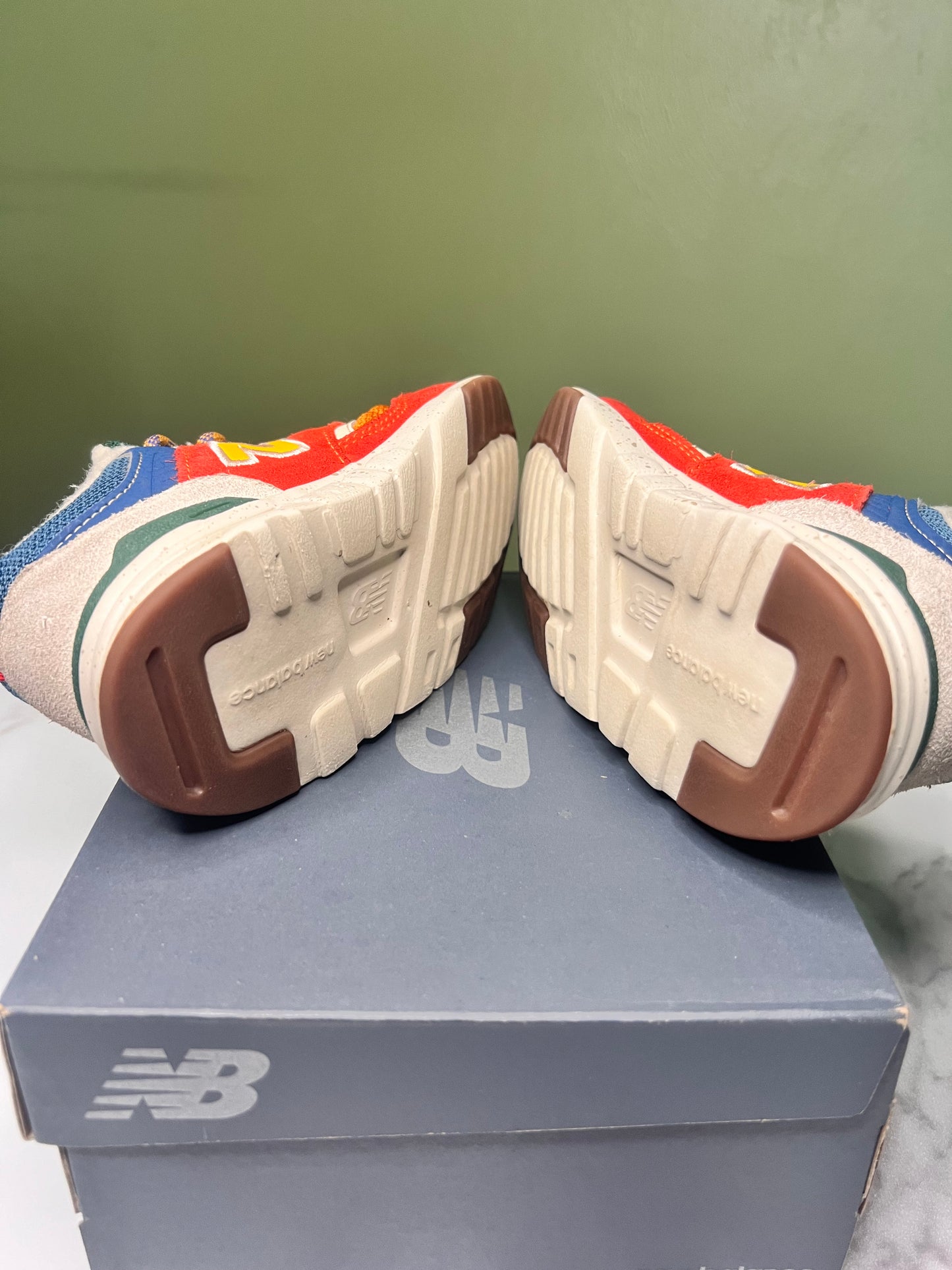 New Balance 997 Orange Blue Green Yellow 9C