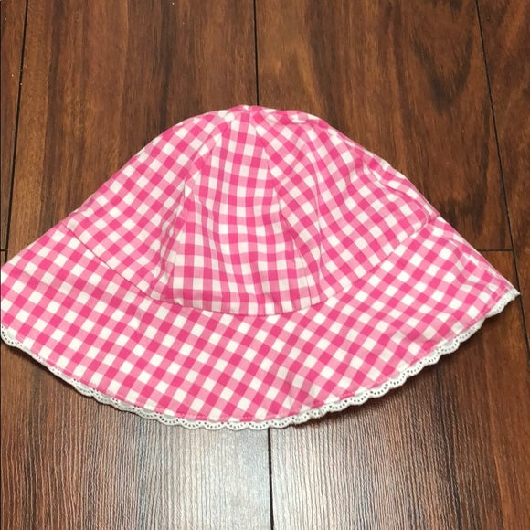 Polo Plaid Dress and Hat Pink and White