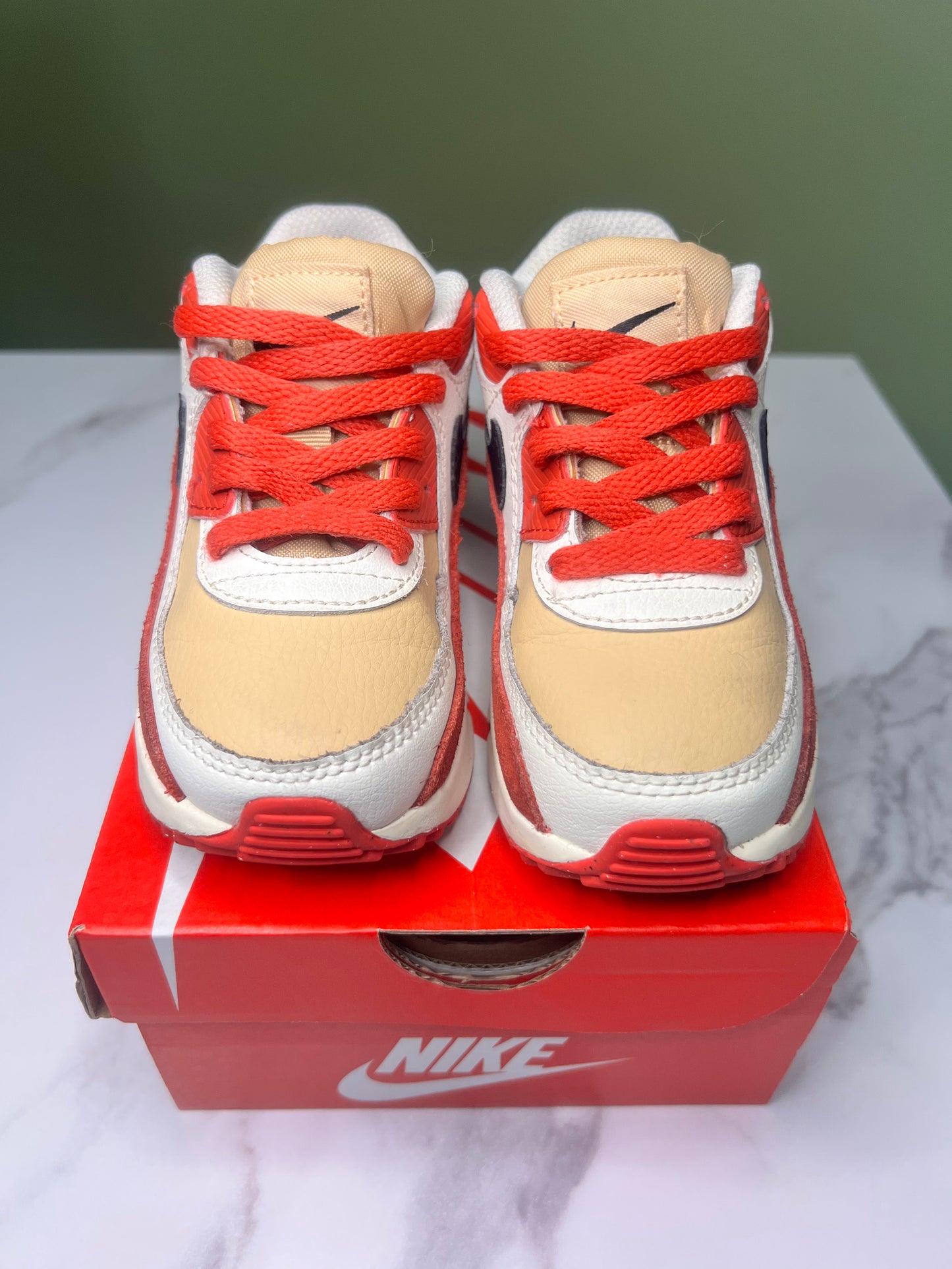 Nike Air Max 90 (TD) Tan Red 9C