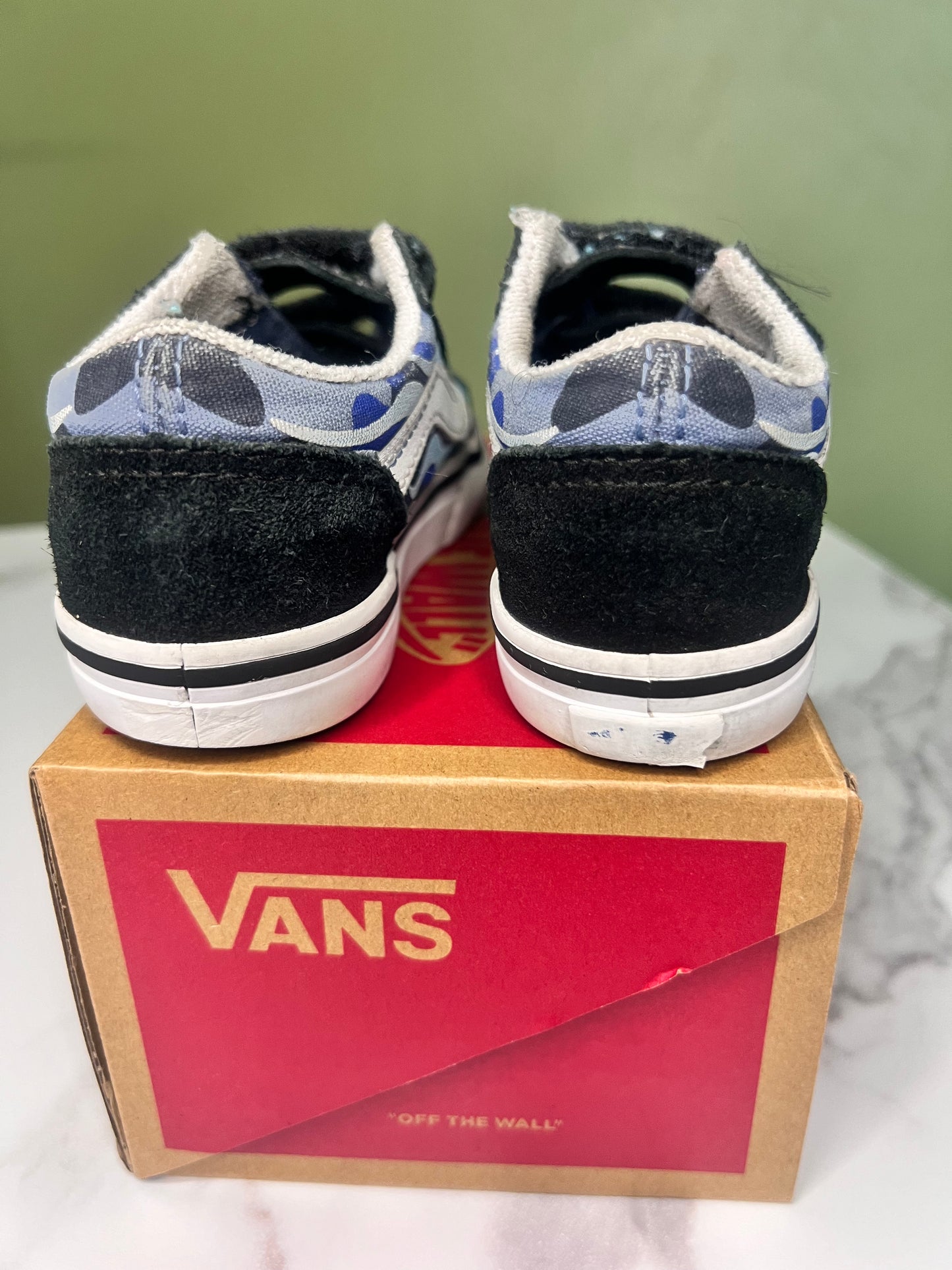 Vans Old Skool V Blue White 9C