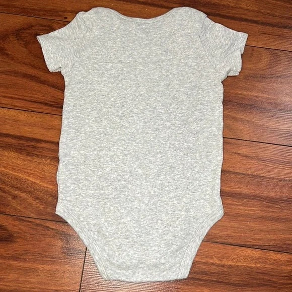 Carter’s Grey and Yellow Onesie Bodysuit and Cat Leggings Outfit Set