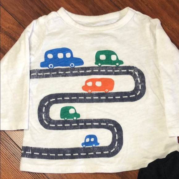 First Impressions Long Cars on Road Sleeve Shirt