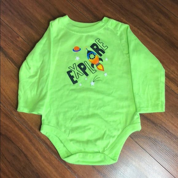 Garanimals Space Onesie Neon Green