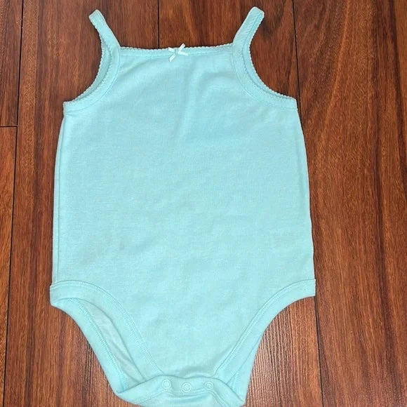 Garanimals Teal and White Tank and Short Outfit Set