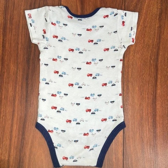 Gerber Multicolor Emergency Vehicle Onesie Bodysuit