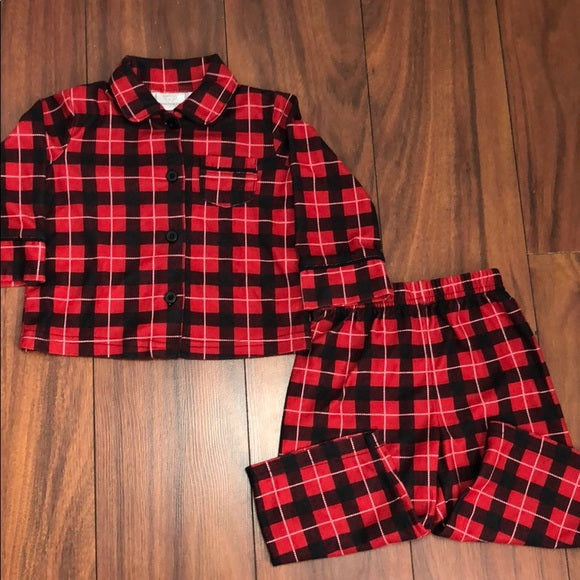 Koala Kids Red Plaid Pajamas