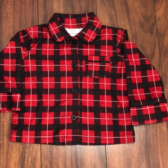 Koala Kids Red Plaid Pajamas