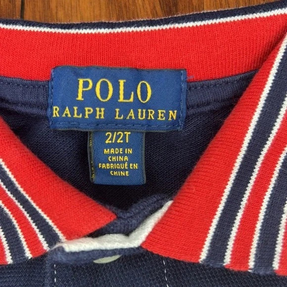 Polo Ralph Lauren Red White and Blue Collar Shirt