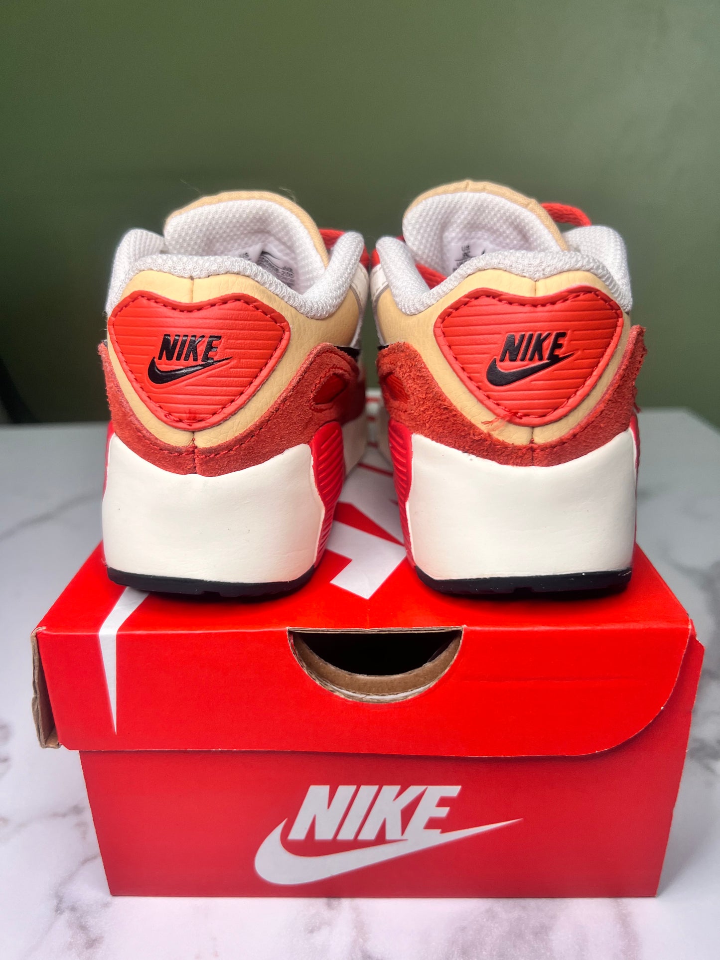 Nike Air Max 90 (TD) Tan Red 9C