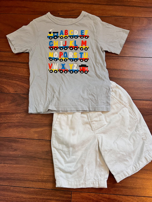 The Children's Place Alphabet Train Outfit